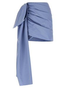 �Z���t �|�[�g���[�g SELF PORTRAIT �X�J�[�g ���f�B�[�X �u���[ Skirts 'Blue Cotton Tie Side Mini' skirt RS26552SKBLBLUE Light Blue �֐� �������� 2026SS ju