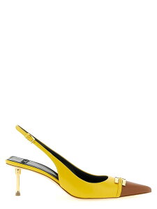 �G���U�x�b�^ �t�����L ELISABETTA FRANCHI �n�C�q�[�� �p���v�X ���f�B�[�X �C�G���[ High heels Leather slingback SA57L61E2FC1 Yellow �֐� �������� 2026SS ju