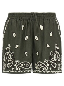 �p���V�� P.A.R.O.S.H. �f�j���V���[�c �V���[�c ���f�B�[�X �O���[�� Denim shorts 'Beach26' shorts D210607RBEACH26007 Green �֐� �������� 2026SS ju