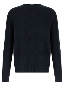 �o�����^�C�� BALLANTYNE �Z�[�^�[ �j�b�g�E�F�A �����Y �u���[ Knitwear Diamond intarsia sweater B2P0007C03613777 Blue �֐� �������� 2026SS ju