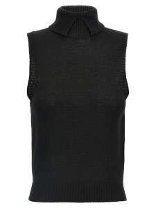 �v���_ PRADA �W�� �x�X�g ���f�B�[�X �u���b�N Vests Cashmere vest P29B50SOOO15O5F0002 Black �֐� �������� 2024AW ju