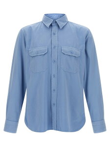 �g�� �t�H�[�h TOM FORD �V���c �����Y �u���[ Shirts Faille shirt HME001FMC309UCZ Light Blue �֐� �������� 2026SS ju