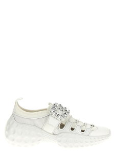 ���W�F ���B���B�G ROGER VIVIER �X�j�[�J�[ ���f�B�[�X �z���C�g Sneakers 'Viv' Run Light Trekky' sneakers RVW63738940TU4B001 White �֐� �������� 2025SS ju