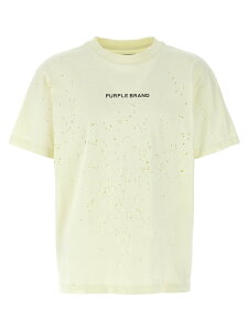 �p�[�v�� PURPLE T�V���c �����Y �C�G���[ T-shirts 'Trademark' T-shirt P117HFGT125IVORY Yellow �֐� �������� 2025SS ju
