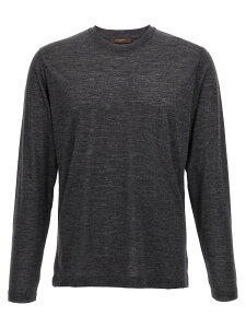 �U�m�[�l ZANONE T�V���c �����Y �O���[ T-shirts Light wool T-shirt 815234ZM232Z2232 Gray �֐� �������� 2025AW ju