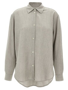 �g�[�e�� TOTEME �V���c ���f�B�[�X �O���[ Shirts Wool shirt 234WRT812FB0016039 Gray �֐� �������� 2025SS ju
