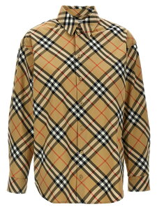 �o�[�o���[ BURBERRY �V���c ���f�B�[�X �x�[�W�� Shirts Check shirt 8106164SANDIPCHECK Beige �֐� �������� 2025SS ju