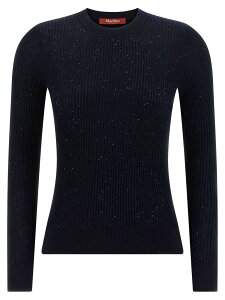 �}�b�N�X�}�[�� �X�e���f�B�I MAX MARA STUDIO �Z�[�^�[ �j�b�g�E�F�A ���f�B�[�X �u���[ Knitwear 'Marabu' sweater 2526366031600004 Blue �֐� �������� 2025AW ju