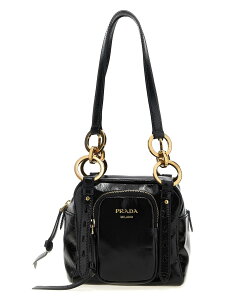�v���_ PRADA �o�b�O ���f�B�[�X �u���b�N Business bags 'Dangle' top case 1BB137VOOO2CYRF0002 Black �֐� �������� 2025SS ju