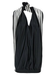 �o�����V�A�K BALENCIAGA �����s�[�X �h���X ���f�B�[�X �z���C�g Dresses 'Tracksuit' dress 838791TLV291000 White/Black �֐� �������� 2025AW ju