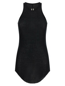 ���b�N �I�E�G���X RICK OWENS T�V���c �g�b�v�X ���f�B�[�X �u���b�N T-shirts and tops 'Basic Rib' tank top RP01F6101RC09 Black �֐� �������� 2026SS ju