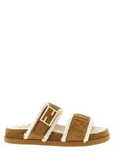 �t�F���f�B FENDI �T���_�� ���f�B�[�X �x�[�W�� Sandals 'Fendi Feel' sandals 8X8710AY9RF1TOO Beige �֐� �������� 2025AW ju