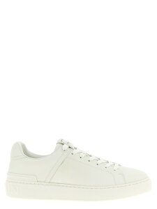 �o���}�� BALMAIN �X�j�[�J�[ ���f�B�[�X �z���C�g Sneakers 'B-Court' sneakers GN1VI690LVTR0FA White �֐� �������� 2026SS ju