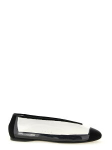 ���X�L�[�m MOSCHINO �t���b�g�V���[�Y �t���b�g�V���[�Y ���f�B�[�X �u���b�N Flat Shoes PVC ballet flats MA11030C1OM6199A Black �֐� �������� 2026SS ju