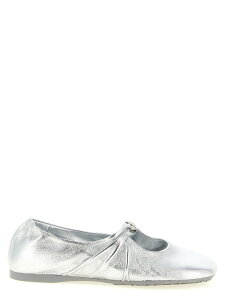 ���G�x LOEWE �t���b�g�V���[�Y �t���b�g�V���[�Y ���f�B�[�X �V���o�[ Flat Shoes 'Pebble Soft' ballet flats LLPF466X011160 Silver �֐� �������� 2026SS ju