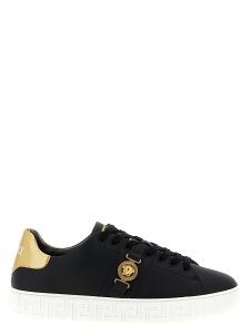 ���F���T�[�` VERSACE �X�j�[�J�[ �����Y �u���b�N Sneakers 'Greca' sneakers 10144601A149572B130 Black �֐� �������� 2025AW ju