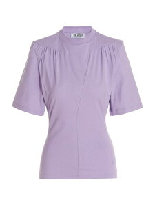 �A�e�B�R ATTICO �|���V���c T�V���c ���f�B�[�X �p�[�v�� T-shirts and polo shirts 'Jewel�f T-shirt 232WCT161J025011 Purple �֐� �������� 2023SS ju