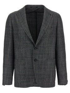 �^���A�g�[�� TAGLIATORE �W���P�b�g �����Y �O���[ Jackets Check patterned blazer 1SMC22K010105C1131 Gray �֐� �������� 2025AW ju