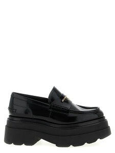 �A���L�T���_�[���� ALEXANDER WANG ���[�t�@�[ ���f�B�[�X �u���b�N Loafers 'Carter Platform' loafers 30322F023001 Black �֐� �������� 2025AW ju