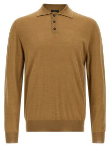 �U�m�[�l ZANONE �|���V���c �����Y �x�[�W�� Polo shirts Virgin wool polo shirt 810232ZW206Z7559 Beige �֐� �������� 2025AW ju