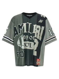 �A�~�� AMIRI T�V���c �����Y �}���`�J���[ T-shirts 'Spliced' T-shirt AMTOJR1011001 Multicolor �֐� �������� 2026SS ju