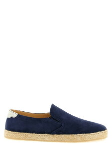 �u���l�� �N�`�l�� BRUNELLO CUCINELLI �t���b�g�V���[�Y �T���_�� �����Y �u���[ Flat Shoes Suede espadrilles MZUOHEI837CTK33 Blue �֐� �������� 2026SS ju