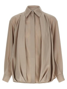 ���G�x LOEWE �V���c ���f�B�[�X �s���N Shirts Silk draped shirt S540Y05XC77200 Pink �֐� �������� 2025AW ju