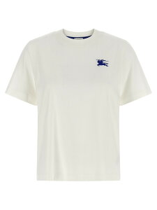 �o�[�o���[ BURBERRY �|���V���c T�V���c ���f�B�[�X �z���C�g T-shirts and polo shirts 'Ww-Sic' T-shirt 8111948SALT White �֐� �������� 2026SS ju