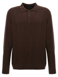 �U�m�[�l ZANONE �|���V���c �����Y �u���E�� Polo shirts Cashmere wool polo shirt 810102ZY270Z4211 Brown �֐� �������� 2024AW ju