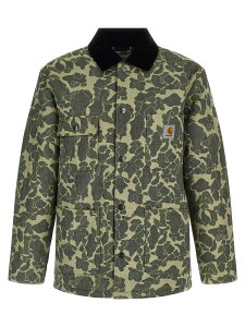 �J�[�n�[�g �_�u�����[�A�C�s�[ CARHARTT WIP �g�����` �R�[�g �����Y �O���[�� Coats and Trench 'Tapestry Chore' coat I0353293CKXX Green �֐� �������� 2025AW ju