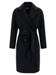 �}�b�N�X�}�[�� �X�e���f�B�I MAX MARA STUDIO �g�����`�R�[�g �R�[�g ���f�B�[�X �u���[ Coats and trench coats 'Panteon' coat 2526016092600030 Blue �֐� �������� 2025AW ju