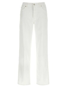 �Z�u���t�H�[�I�[���}���J�C���h 7 FOR ALL MANKIND �f�j�� ���f�B�[�X �z���C�g Jeans 'Stovepipe' jeans 7U4N0C14U7SL8 White �֐� �������� 2026SS ju