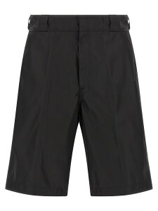�v���_ PRADA �V���[�c �����Y �u���b�N Shorts Bermuda Re-Nylon SPG32SWMO1WQ8F0002 Black �֐� �������� 2026SS ju