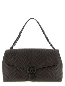 �O�b�` GUCCI �o�b�O ���f�B�[�X �u���E�� Business bags 'GG Marmont' large shoulder bag 850653AAFS12019 Brown �֐� �������� 2025AW ju