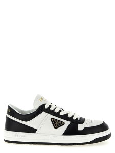 �v���_ PRADA �X�j�[�J�[ ���f�B�[�X �z���C�g Sneakers 'Downtown' sneakers 1E792MFBE303LPIF0964 White/Black �֐� �������� 2026SS ju