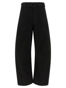�����[�� LEMAIRE �f�j�� ���f�B�[�X �u���b�N Jeans 'Twisted Belted' jeans PA326LD1055BK999 Black �֐� �������� 2026SS ju