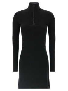 �N���[�W�� COURREGES �����s�[�X �h���X ���f�B�[�X �u���b�N Dresses Wool knit dress 325MRO691FI00719999 Black �֐� �������� 2025AW ju