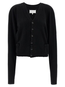 ���]�� �}���W�F�� MAISON MARGIELA �Z�[�^�[ �j�b�g�E�F�A ���f�B�[�X �u���b�N Knitwear 'Four Stitches' cardigan S29HP0040M13178900 Black �֐� �������� 2025AW ju