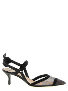 �t�F���f�B FENDI �n�C�q�[�� �p���v�X ���f�B�[�X �u���b�N High heels 'Colibri Lite' slingback 8J8589AQ6UF13TU Black �֐� �������� 2026SS ju