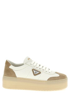 �v���_ PRADA �X�j�[�J�[ ���f�B�[�X �x�[�W�� Sneakers 'Downtown Bold' sneakers 1E928NF050Y5TF0HEN Beige �֐� �������� 2025SS ju