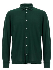 �U�m�[�l ZANONE �V���c �����Y �O���[�� Shirts 'Ice Cotton' shirt 815137ZG380Z3885 Green �֐� �������� 2025SS ju