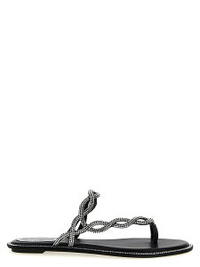 ���l �J�I���B�� RENE CAOVILLA �T���_�� ���f�B�[�X �u���b�N Sandals 'Braid' sandals C12482010R001V065V065 Black �֐� �������� 2025SS ju