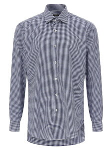 �o���o BARBA �V���c �����Y �u���[ Shirts Vichy shirt I1U12P0150095U0002 Blue �֐� �������� 2025AW ju