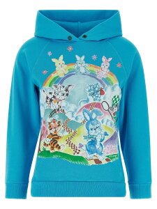�P���]�[ KENZO �g���[�i�[ ���f�B�[�X �u���[ Sweatshirts 'KENZO Cartoon' hoodie FG52HO2004MQ68 Light Blue �֐� �������� 2026SS ju