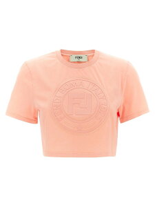 �t�F���f�B FENDI �|���V���c T�V���c ���f�B�[�X �s���N T-shirts and polo shirts 3D 'Fendi Roma' T-shirt FS9715ASNIF1RX7 Pink �֐� �������� 2025SS ju