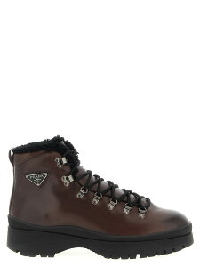 �v���_ PRADA �u�[�c �����Y �u���E�� Boots 'Brixxen' ankle boots 2TE201FA0003LJDF0192 Brown �֐� �������� 2025AW ju