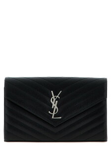 �C�� �T�����[���� SAINT LAURENT PARIS �N���b�`�o�b�O ���f�B�[�X �u���b�N Clutch and wristlets bags 'Cassandre' clutch 377828BOW021000 Black �֐� �������� 2026SS ju