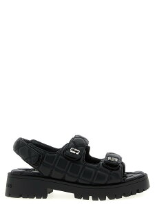 �}�[�N �W�F�C�R�u�X MARC JACOBS �T���_�� ���f�B�[�X �u���b�N Sandals 'The Quilted Sunny' sandals 2P5FSA001F04001 Black �֐� �������� 2025AW ju