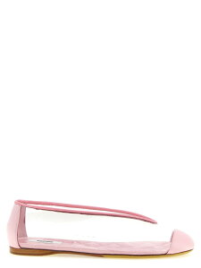 ���X�L�[�m MOSCHINO �t���b�g�V���[�Y �t���b�g�V���[�Y ���f�B�[�X �s���N Flat Shoes PVC ballet flats MA11030C1OM6199C Pink �֐� �������� 2026SS ju