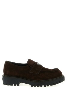 �v���_ PRADA ���[�t�@�[ �����Y �u���E�� Loafers 'Double Chocolate' loafers 2DE151FG001103F0003 Brown �֐� �������� 2025AW ju